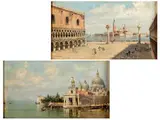 Paar Ansichten von Venedig by Antonietta Brandeis, oil on panel, sold Jun 2022