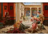 Der Teppichverkäufer by Ettore Forti, oil on canvas, sold Jul 2018