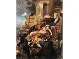 Der Selbstmord der Dido by E.W. Spranger, oil on canvas, offered Mar 2023