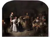 Les Dragonnades by Viktor de Bornschlegel, oil on canvas, offered Jun 2023