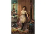 Nach dem Ball by Hans Zatzka, oil on canvas, sold Mar 2019