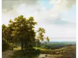 Landschaft mit Schafen an Einem Weiher by Marinus Adrianus Koekkoek d. Ä., oil on canvas, offered Jun 2024
