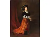 Portrait Einer Dame der Gesellschaft by Hans Makart, oil on canvas, offered Dec 2024