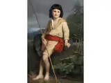 Der Junge Fischer by Timoléon Marie Lobrichon, oil on canvas, offered Mar 2024