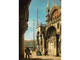 Venedig, Blick auf den Markusplatz vom Portikus der Basilika by Giuseppe Gavagnin, oil on canvas, sold Jun 2026