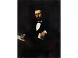 Portrait Eines Edelmannes am Schreibpult by Toby Edward Rosenthal, oil on canvas, offered Mar 2024