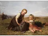 Frühlingsidylle by Karl Wilhelm Bauerle, oil on canvas, offered Mar 2024
