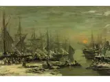 Untitled by Louis Apol, oil on board, sold Apr 2022