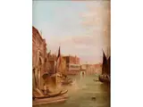 Venezianische Vedute by Alfred Pollentine, oil on canvas, sold Mar 2023