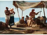 Siesta der Neapolitanischen Fischer by Franz Ludwig Catel, oil on canvas, offered Jul 2018