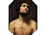 Studie Eines Jungen Mannes im Halbakt by Gustave Courbet, oil on panel, sold Mar 2023
