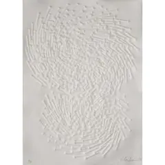 Doppelspirale by Guenther Uecker, 2018, pencil, sold Sep 2025