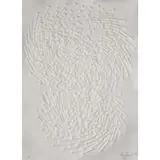 Doppelspirale by Guenther Uecker, 2018, pencil, sold Sep 2025