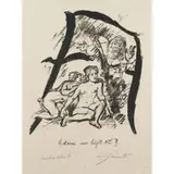 Adam wo bist du? by Lovis Corinth, 1917, lithograph, sold Dec 2025