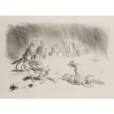 Heulende hyänen by Max Slevogt, 1917, lithograph, sold Dec 2025