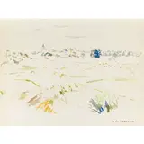 H de Beauvoir by Hélène de Beauvoir, pencil, sold Dec 2025