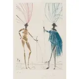 The two gentlemen of verona (die zwei edlen herren aus verona) by Salvador Dalí, 1970, pencil, sold Dec 2025
