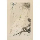 Die schafherde by Salvador Dalí, 1971, etching, sold Dec 2025