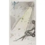 Die schafherde by Salvador Dalí, 1971, color etching, sold Dec 2025