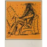 Knights of the round table (die ritter der tafelrunde) by Salvador Dalí, 1977, color lithograph, sold Dec 2025