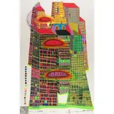 Good morning city - bleeding town by Friedensreich Hundertwasser, 1969, screenprint, sold Dec 2025