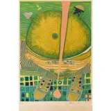 Der knabe mit den grünen haaren by Friedensreich Hundertwasser, 1967, color lithograph, sold Dec 2025