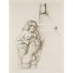 Déshabillage by Hans Bellmer, 1975, etching, sold Dec 2025