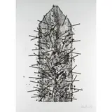 Goslar by Guenther Uecker, 1983, lithograph, sold Dec 2025