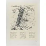 Uecker (19)96 by Guenther Uecker, pencil, sold Dec 2025