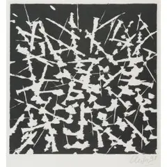 Stigma by Guenther Uecker, 1997, etching, sold Dec 2025