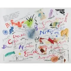 Hommage à willi bongard by Jean Tinguely, 1987, collage, sold Dec 2025
