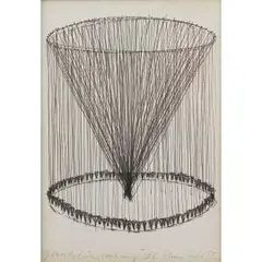 Gravitationszeichnung by Klaus Rinke, 1977, drawing, sold Dec 2025