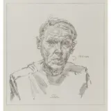 10.8.1985 by Werner Tübke, pencil, sold Dec 2025