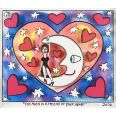 The moon is a friend of your heart by James Rizzi, 2006, pencil, sold Dec 2025