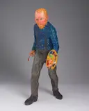 The Sower (Van Gogh) by Joseph Hector Yvon Fafard, 2018, bronze sculpture with patina and acrylic paint, sold Nov 2022