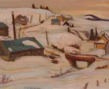 Road to St. Tite des Caps by A. Y. Jackson, oil on panel, sold Nov 2022