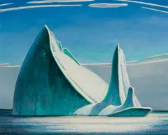 Elderly Iceberg by Thomas Harold Beament, oil on canvas board, sold Nov 2022