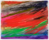 Un Mirage by Rita Letendre, 2005, oil pastel on paper, sold Nov 2022