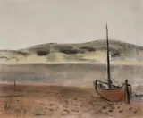 La Barque, Côte d'Azur by Stanley Morel Cosgrove, oil on canvas, sold Nov 2022