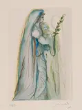 Paradise: Preparation for the Final Prayer (Canto 32) by Salvador Dalí, woodcut on paper, sold Oct 2022