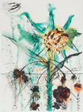 Sun Goddess Flower by Salvador Dalí, colour lithograph, sold Oct 2022