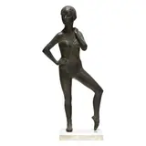 Large Bronze Sculpture of a Ballet Dancer by John Doubleday, Patinated bronze, sold Mar 2025