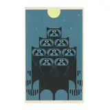 Raccpac by Charley Harper, Serigraph in colors, sold Mar 2025