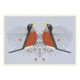 Round Robin by Charley Harper, Serigraph in colors, sold Mar 2025