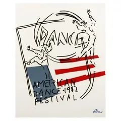 American Dance Festival by Judy Rifka, Serigraph in colors, sold Mar 2025
