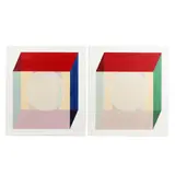 Pair of Untitled Abstract Paintings by John Hiigli, Transparent oil on canvas, sold Mar 2025