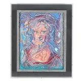 Mona by Walt McGervey, Mixed media and acrylic applied with a syringe, sold Mar 2025