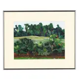 Landscape in Summer by Philip Link, Oil on paper, sold Mar 2025