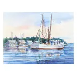 Shrimper Going Out by Freeman H. Beard, Watercolor on paper, sold Mar 2025