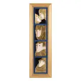 Framed Group of Four Paintings of Women by Stephen White, Each oil and metallic paint on panel, sold Mar 2025